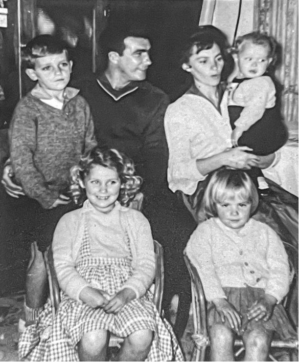Kevin and Edna Wheatley with their four children in the early 1960s.